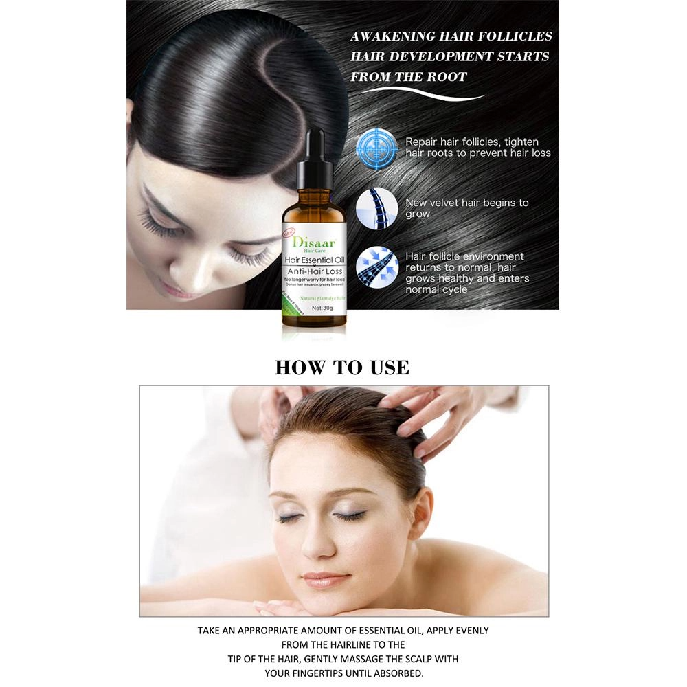 Hair Growth Essential Oil For Baldness, Hair Loss, Thinning & Scalp Repair With Natural Nutrients For Stronger, Fuller, Healthier Hair