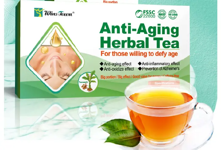 Winstown Anti-Aging Tea and Anti-Aging Gummies Immunity Support, Firm Skin and Radiance Antioxidants Promote New Skin Cell Renewal, Smooth Wrinkles and Boost Vitality