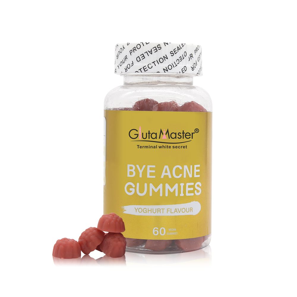 Gluta Master Bye Acne Gummies Clears Acne, Reduces Breakouts, Fades Dark Spots, Improves Skin Texture, Promotes Smooth Healthy Radiant And Glowing Skin From Within