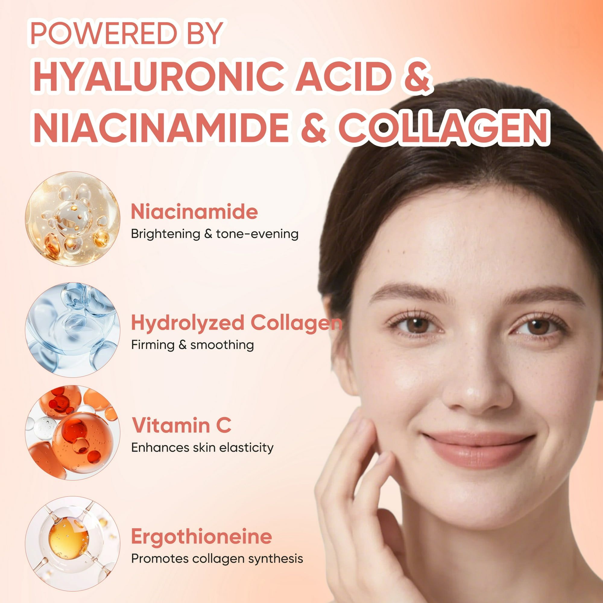 Pink Collagen Capsule Cream Face Moisturizer Lightweight Cream With Collagen Hyaluronic Acid And Niacinamide For Uneven Skin Tone Glow Radiant Hydration 140g