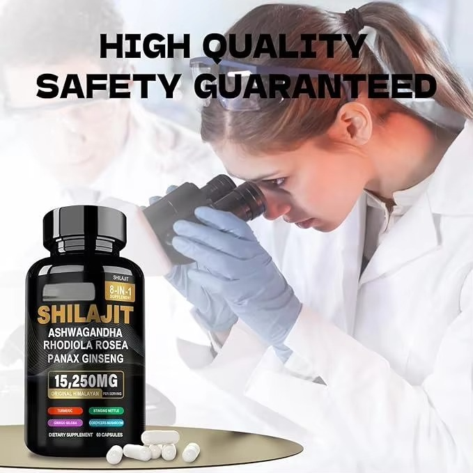 Shilajit Capsules For Men And Women Natural Energy Hormonal Balance Stamina Strength Vitality Libido Fertility Immunity Mental Focus And Performance Supplement