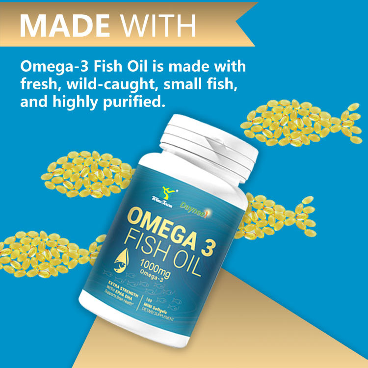 WinsTown Omega-3 Fish Oil 100 Softgels Premium Deep Sea Supplement With Full EPA And DHA For Heart Brain Joint Health Immunity Skin Vitality And Overall Body Wellness Support