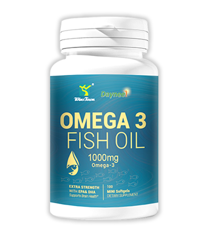 WinsTown Omega-3 Fish Oil 100 Softgels Premium Deep Sea Supplement With Full EPA And DHA For Heart Brain Joint Health Immunity Skin Vitality And Overall Body Wellness Support