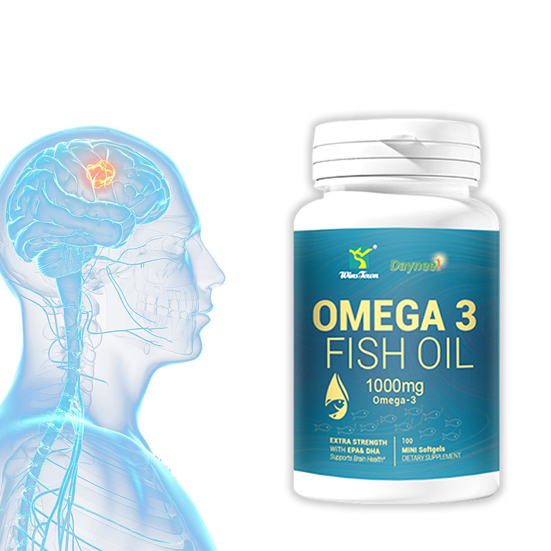 WinsTown Omega-3 Fish Oil 100 Softgels Premium Deep Sea Supplement With Full EPA And DHA For Heart Brain Joint Health Immunity Skin Vitality And Overall Body Wellness Support