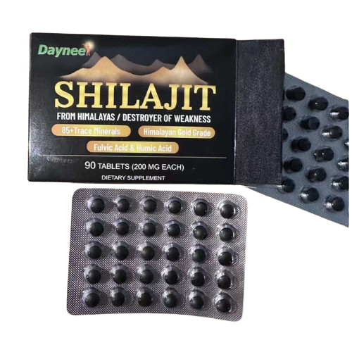 Daynee Himalayan Shilajit Tablets Premium Energy, Strength & Vitality Booster 90 Tablets, 200mg Each Powerful Himalayan Energy & Vitality Booster For Men And Women