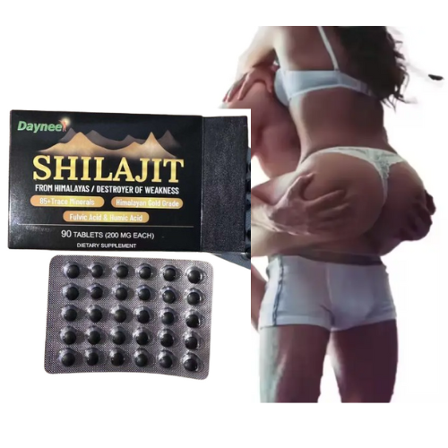Daynee Himalayan Shilajit Tablets For Men Ultimate Strength, Stamina & Testosterone Booster 90 Tablets, 200mg Each Natural Himalayan Energy, Power & Vitality Supplement For Men