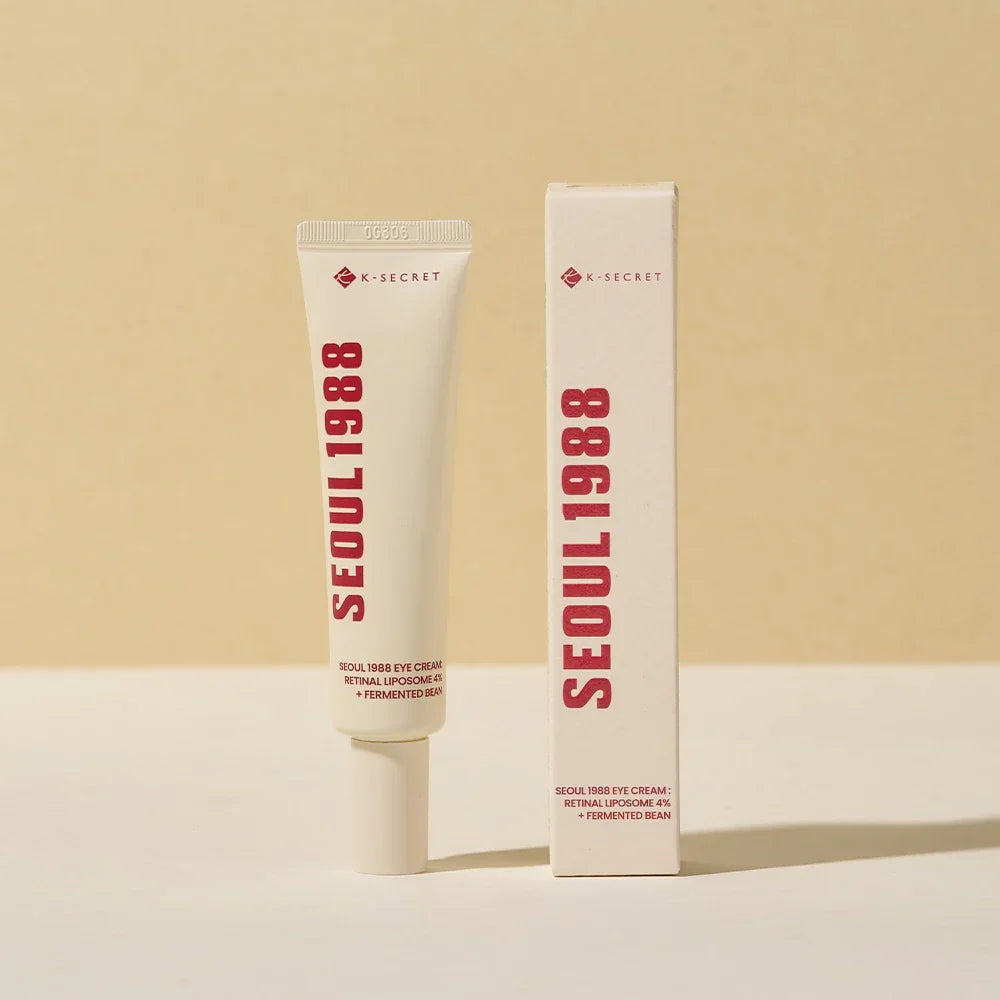K-Secret Seoul 1988 Eye Cream Retinal Liposome 4% + Fermented Bean – 30ml Advanced Retinal Eye Cream That Smooths Wrinkles Brightens Dark Circles And Firms Delicate Skin