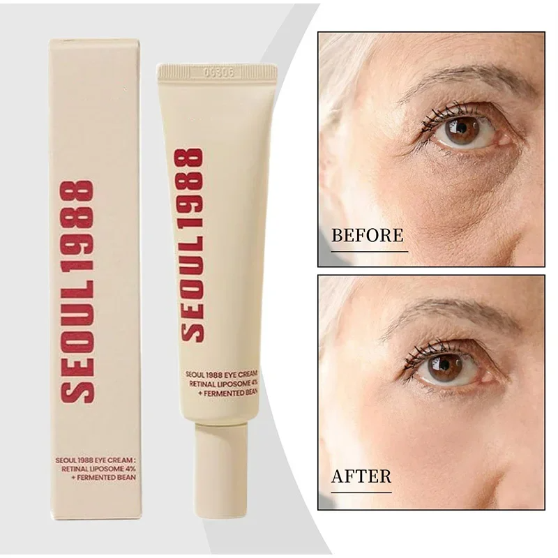 K-Secret Seoul 1988 Eye Cream Retinal Liposome 4% + Fermented Bean – 30ml Advanced Retinal Eye Cream That Smooths Wrinkles Brightens Dark Circles And Firms Delicate Skin