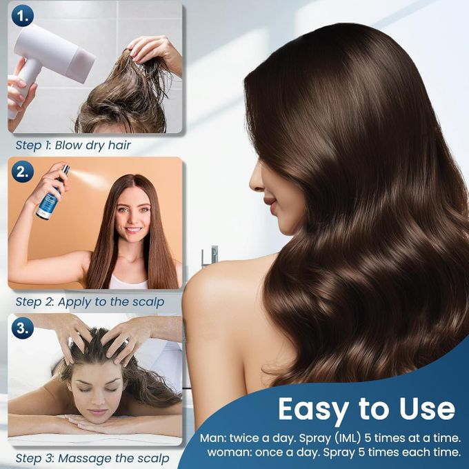 Carvenchy Minoxidil Hair Regrowth Treatment 5% With Biotin Advanced Hair Growth Solution High Potency Formula To Strengthen Roots Reduce Hair Loss And Promote Thicker Fuller Hair