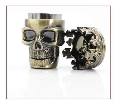 Skull Herb Tobacco Grinder Crusher Tobacco Herbal Herb Hand Muller Tobacco Grinder Mill Crusher Tobacco Crusher Grinder