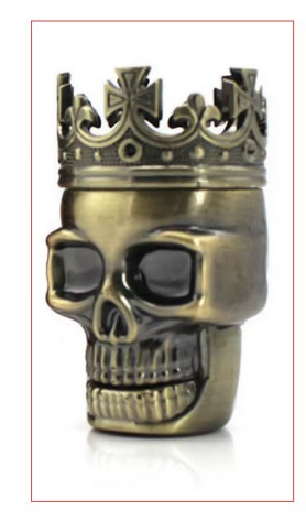 Skull Herb Tobacco Grinder Crusher Tobacco Herbal Herb Hand Muller Tobacco Grinder Mill Crusher Tobacco Crusher Grinder