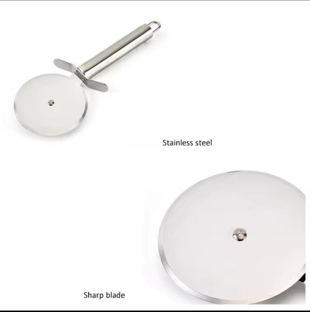 Stainless steel kitchen pizza cutter