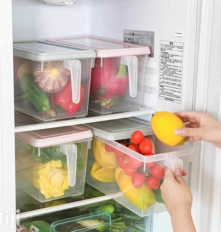 Set of 4pcs Heavy plastic Adix kitchen fridge king storage containers/Organizer with a capacity of 5 litres