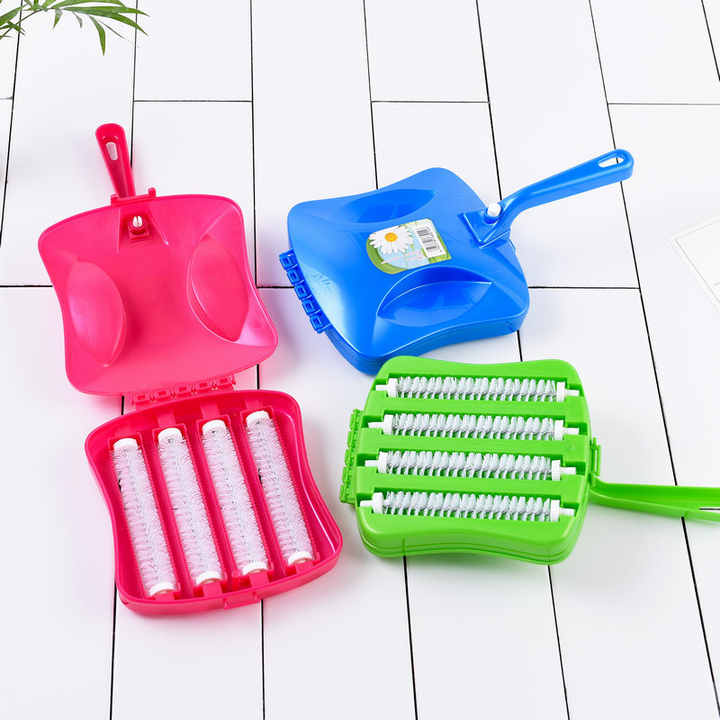 Plastic Home/office carpet brush...easy to fix the handle and also easy to use
