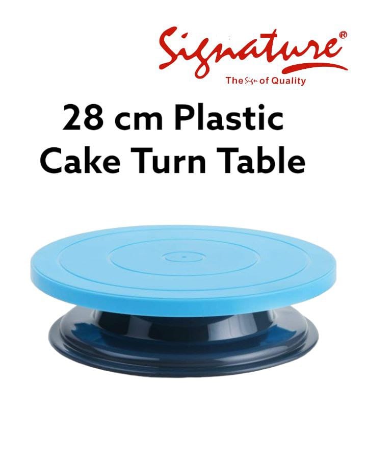 28cm rotating Plastic cake turn table with the size of 28cm