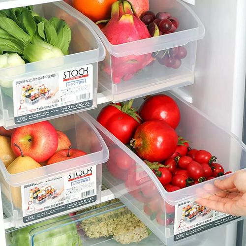 2pcs Heavy plastic pantry/fridge storage baskets/Fridge organizer