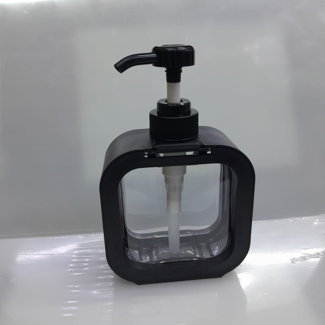 APOTHECARY heavy plastic dispenser bottle for Bathroom and kitchen for shampoo/lotion/oil/shower soap/hand soap and dish soap