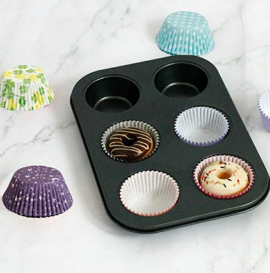 Quality metallic nonstick kitchen cupcake tray/baking tin