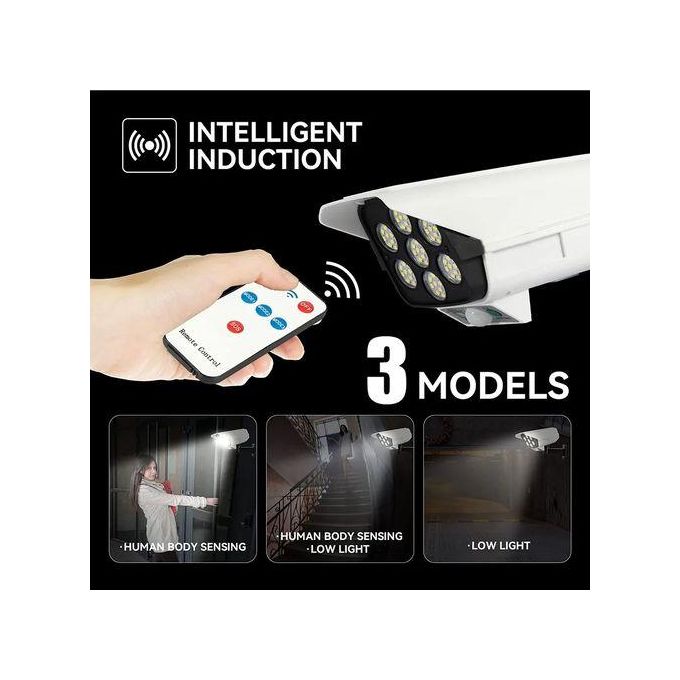 Solar Light High Simulation Camera Solar Flood Light With Motion Sensor And Remote Control