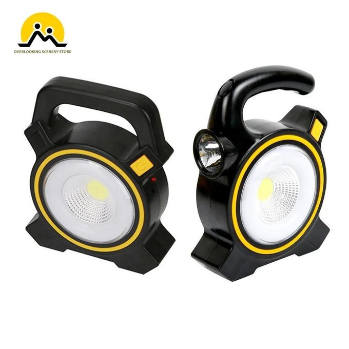 COB Work Lamp LED Solar Light Portable Lantern Tent Light Emergency Spotlight Rechargeable Floodlight for Outdoor Hiking Camping