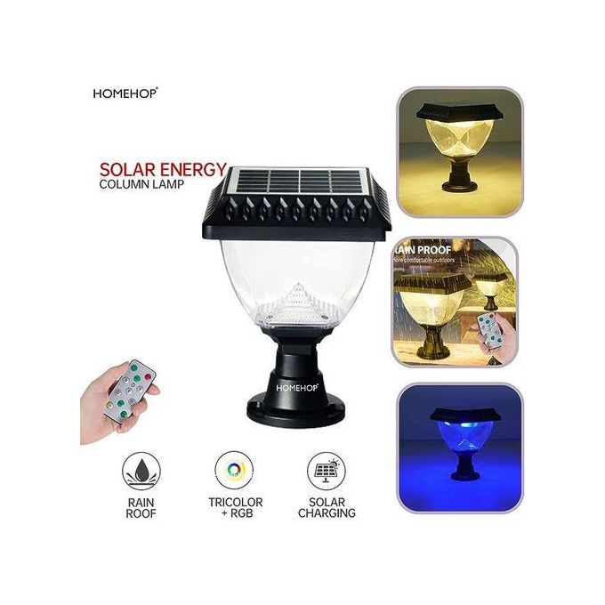 Neelux 10W Solar LED Main Gate Light For Home Outdoor Garden Multicolor Lamp