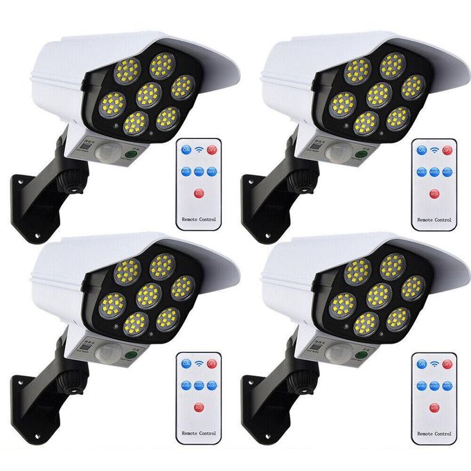 Solar Light Solar Power Dummy Security Camera Fake LED Blink Light Outdoor Surveillance CCTV