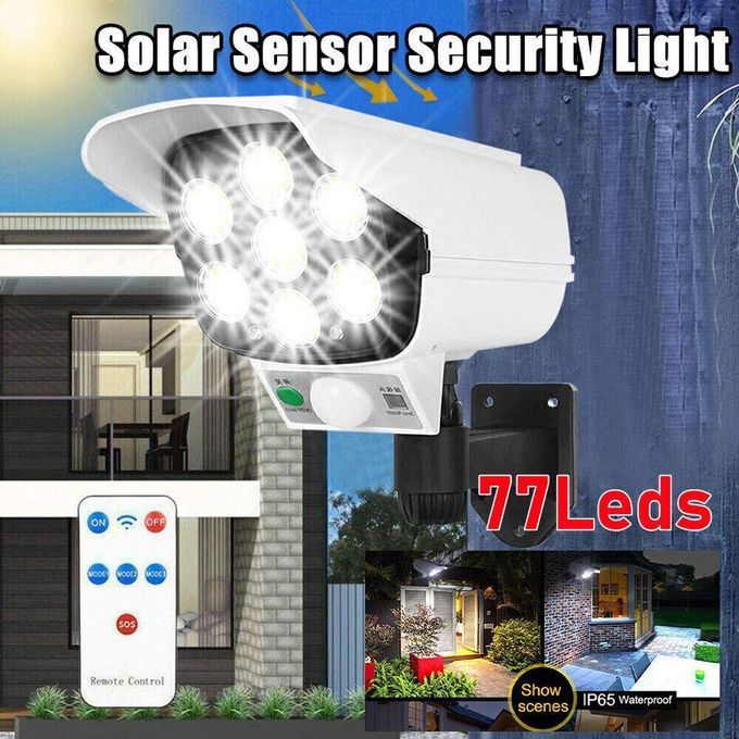 Solar Light Solar Power Dummy Security Camera Fake LED Blink Light Outdoor Surveillance CCTV