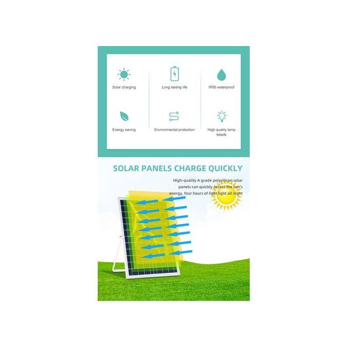 Vellmax Garden Square SOLAR LED FLOOD LIGHT 300w 400w Outdoor With Remote Controller
