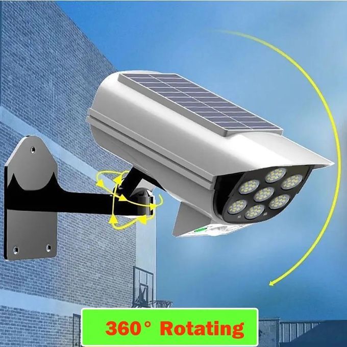 Solar Light Solar Wall Lamp Motion Sensor Wireless Security Dummy Camera 77 LED Outdoor Flood Light