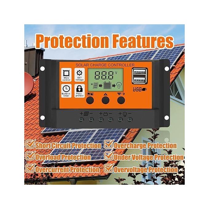 Pwm 20A SOLAR CHARGE CONTROLLER for Solar Off-grid System