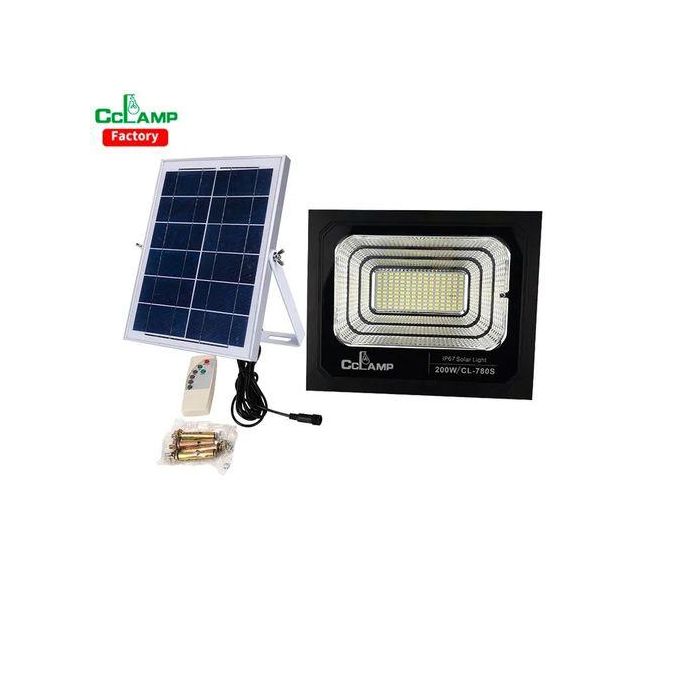 CcLamp High Power 100W Solar Floodlight With Remote And Lightsensor