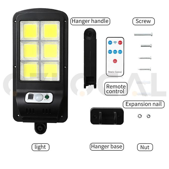 Solar Light LED Solar Street Light Lamp Motion Sensor Lights Remote Garden Yard Flood Wall Light