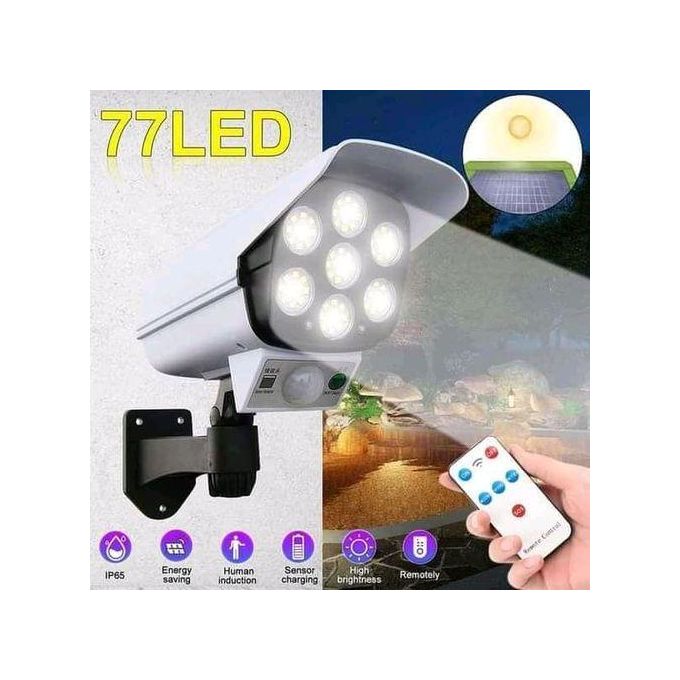 Outdoor Motion Sensor Solar Light IP66 Waterproof Wireless Fake Security Camera