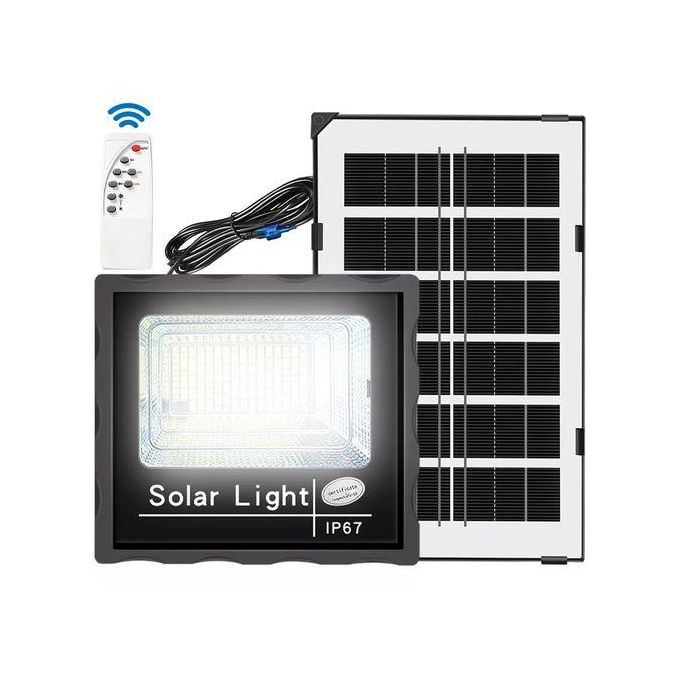 Solar Light 100W LED Solar Flood Lights Outdoor With Dusk To Dawn Remote Control