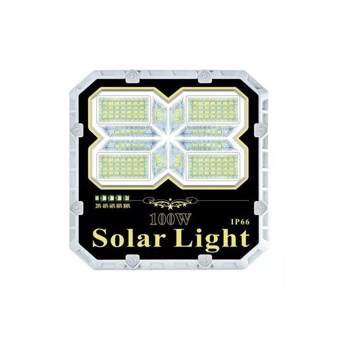 Solar Light 100W IP66 Waterproof Solar Powered Light With Remote Control Dusk To Dawn Super Bright Security Lights