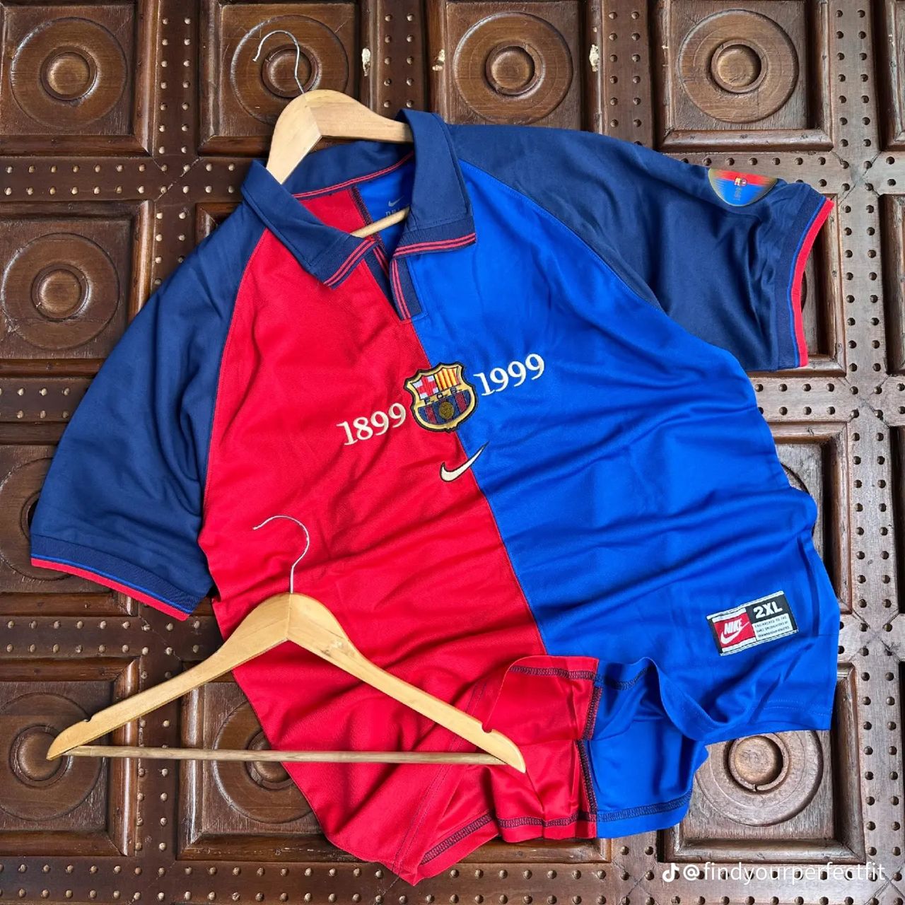 BACK IN STOCK!!! ORIGINAL Authentic Good Quality Barcelona Home 1899-1999 Barca home Jersey.