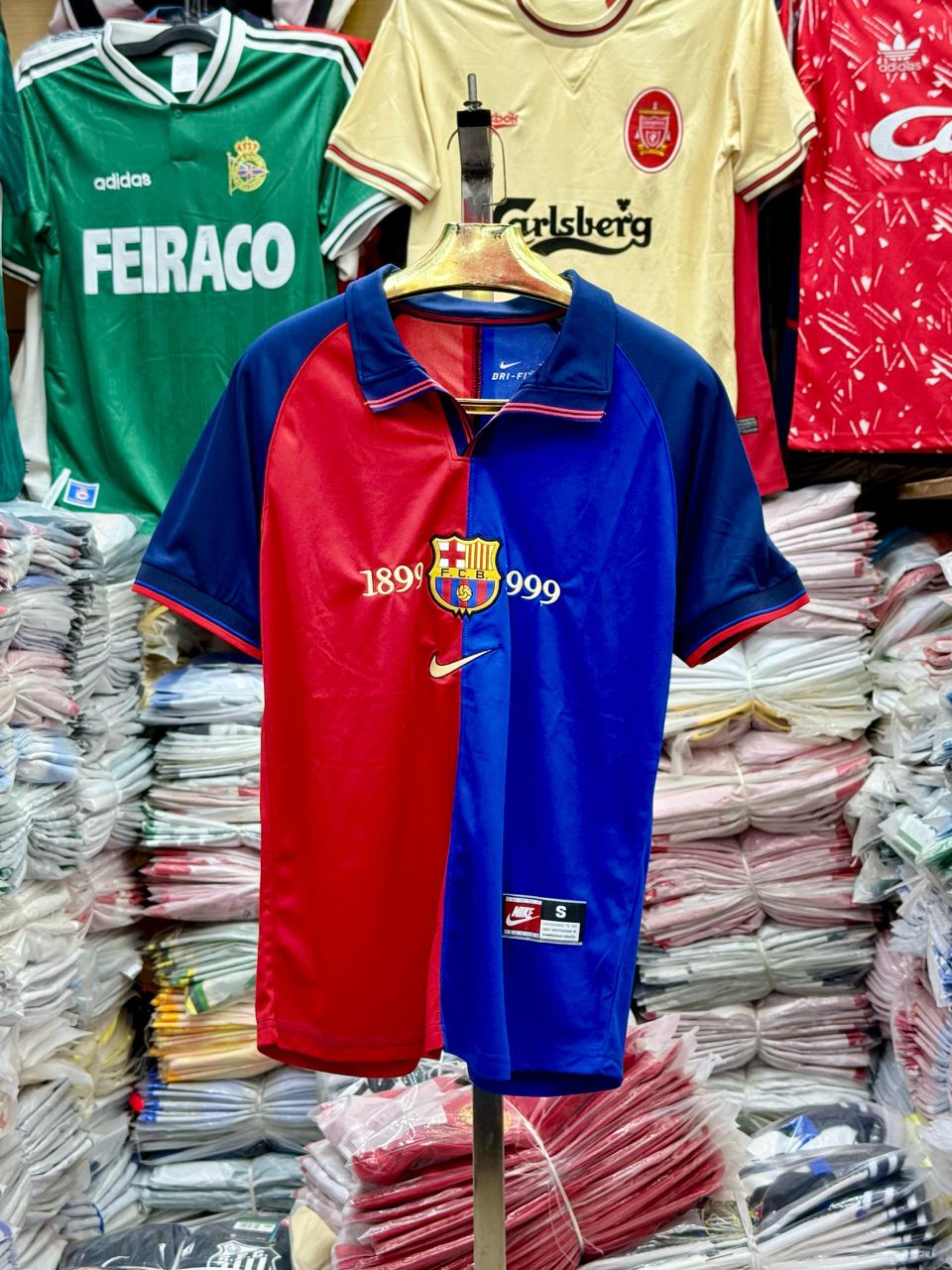 BACK IN STOCK!!! Original Good Quality Authentic1999-2000 Barcelona Centenary Home Shirt/Jersey.