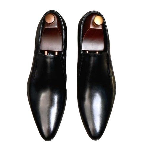 English men's leather shoes made of Cowskin. Formal wedding, cozy,  Men's Shoes Oxfords size.