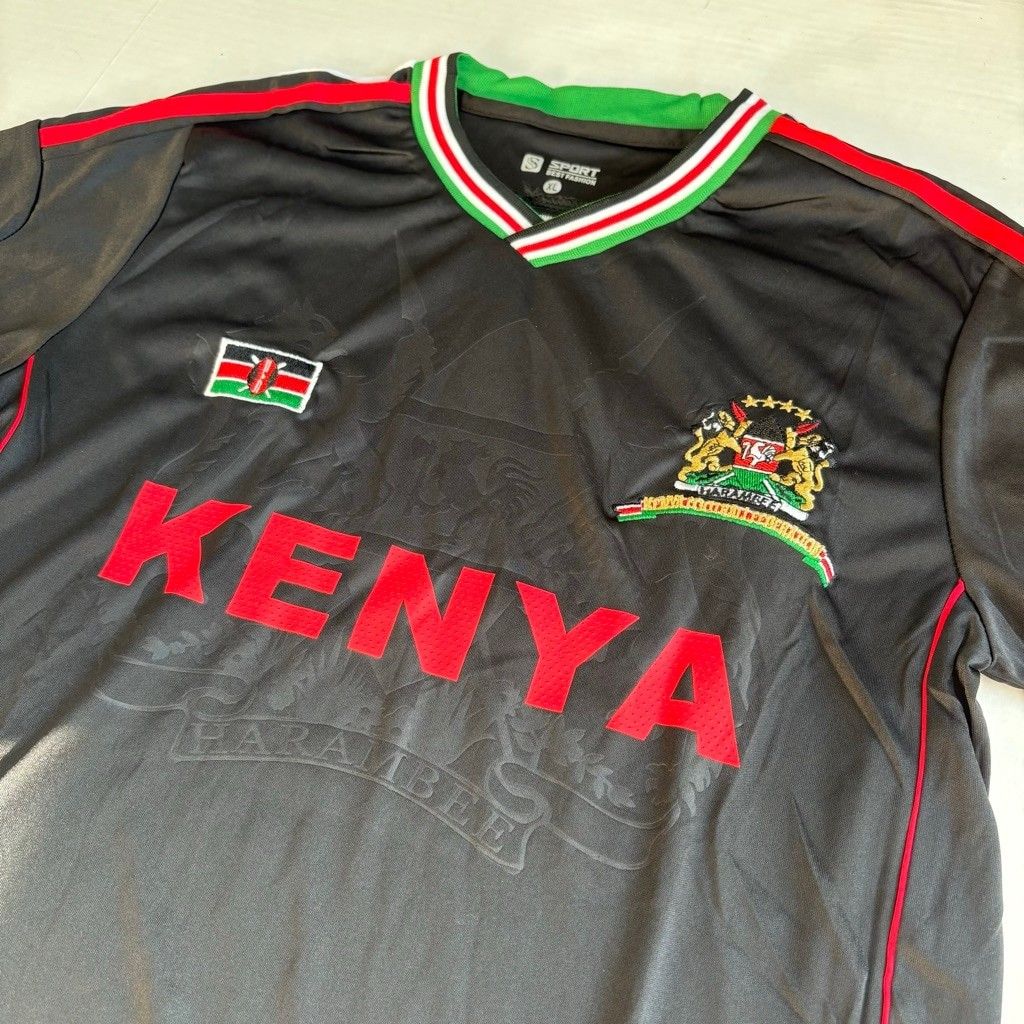 TRENDING LIMITED SALE Kenyan Jersey Team Kenya Soccer Jersey Kenyan Flag Football  Match Kenya Weekend Daywear Gym Gameday Streetwear Airport Road Aesthetics Chill Travel Errand etc