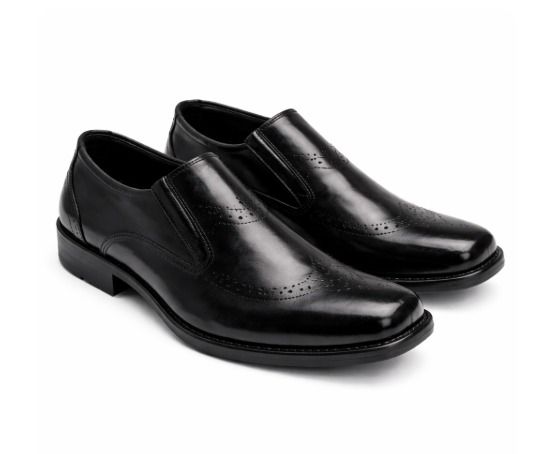 Black Men Formal Shoes Full leather Brogue Official Shoes Elegant Business Mens Oxford Shoes.