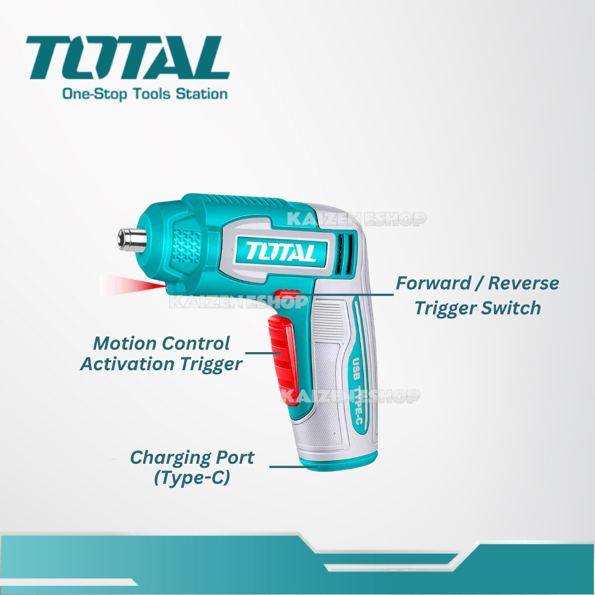 TOTAL  TSDLI0458 Cordless screwdriver 4V