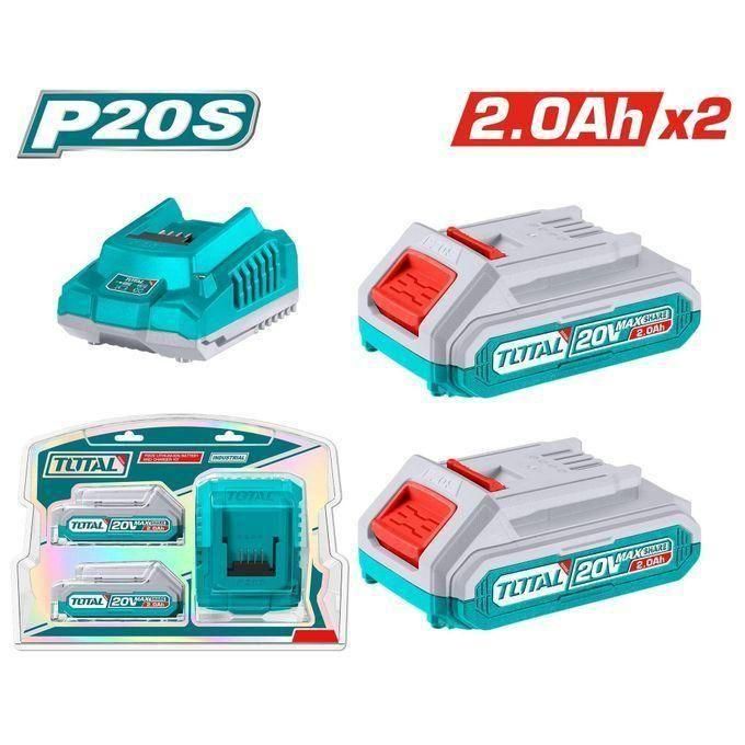 TOTAL TFBCPK1222  P20S Lithium-Ion 
battery and charger 
kit 20V