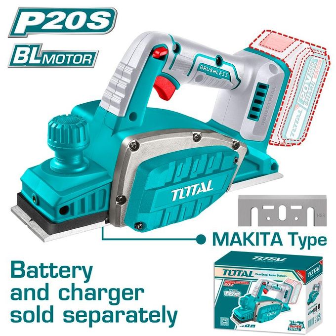 TOTAL TRLI20401 Cordless planer 20V