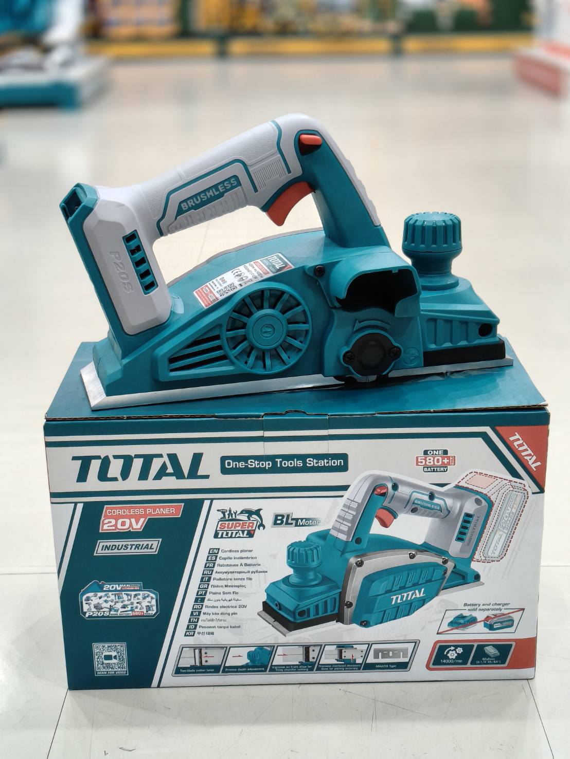TOTAL TRLI20401 Cordless planer 20V