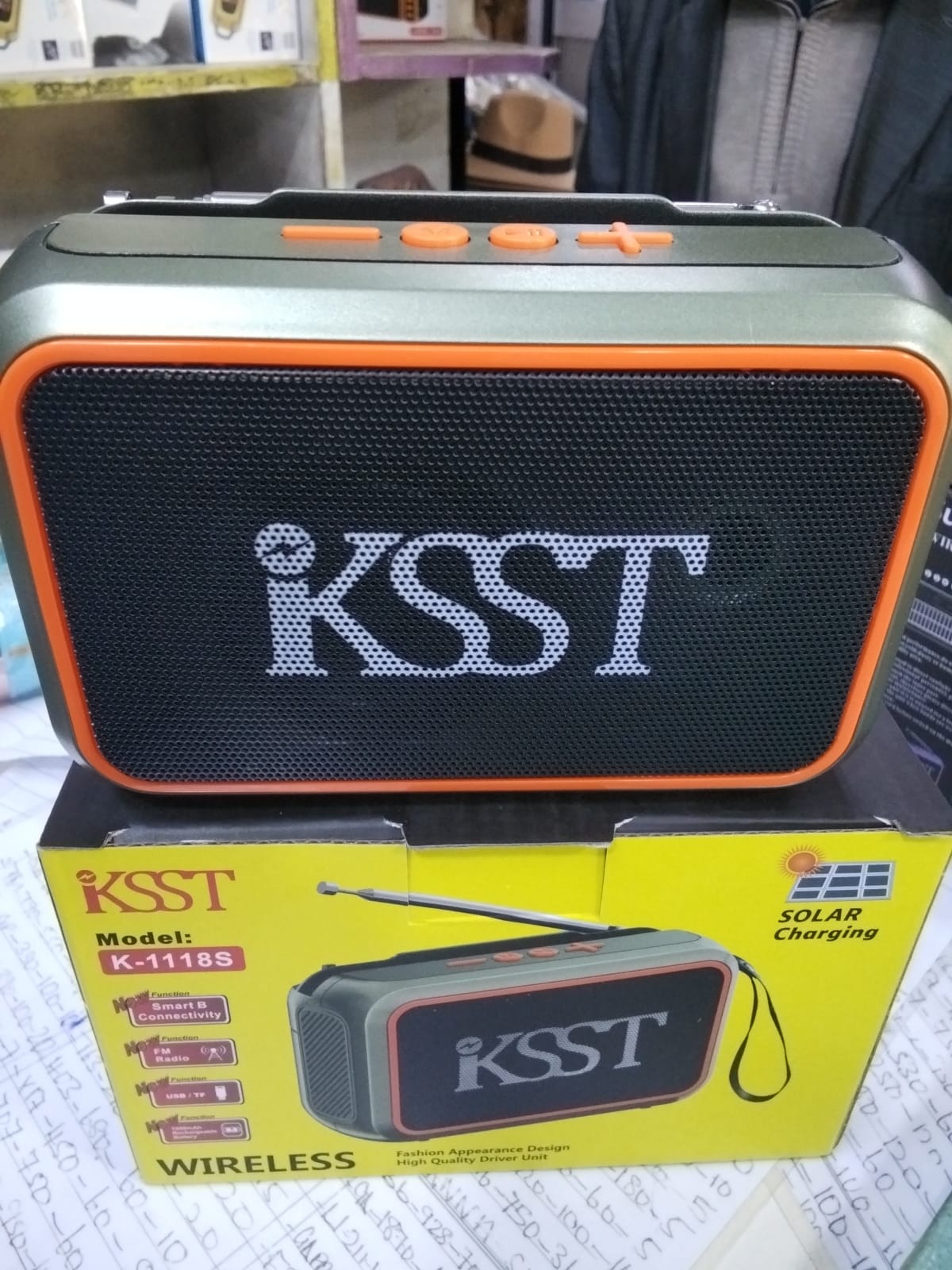KSST K-1118S WIRELESS SOLAR CHARGING BLUETOOTH SPEAKER – OUTDOOR-READY AUDIO POWERHOUSE