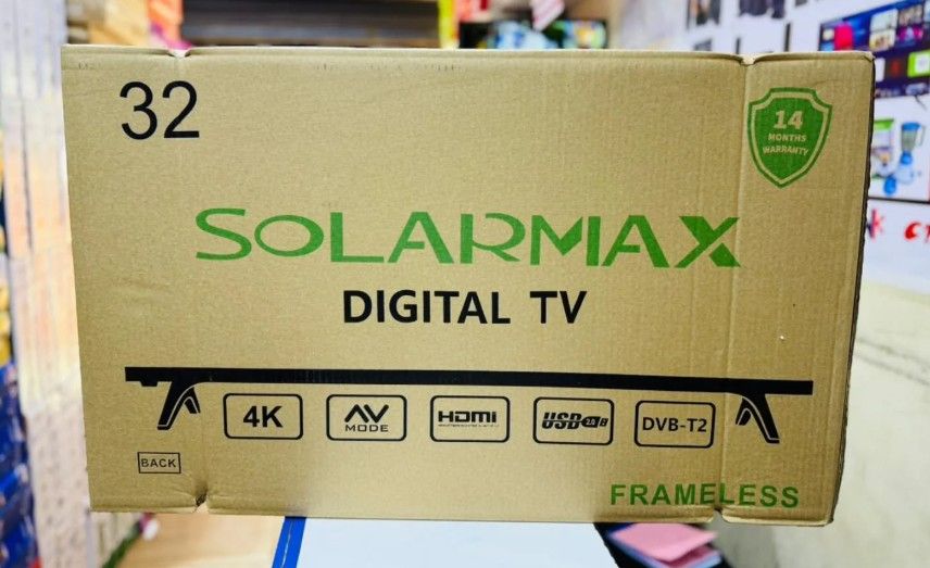 SOLARMAX 32″ DIGITAL LED TV — HD DISPLAY WITH DUAL AC/DC POWER, BUILT-IN DVB-T2 & MULTI-PORT CONNECTIVITY