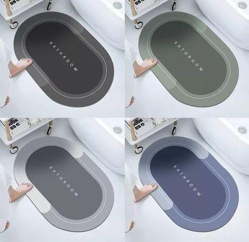 CLEARANCE OFFER Bathroom Anti-Slip Mat Rubber Underside Quick Drying Mat
