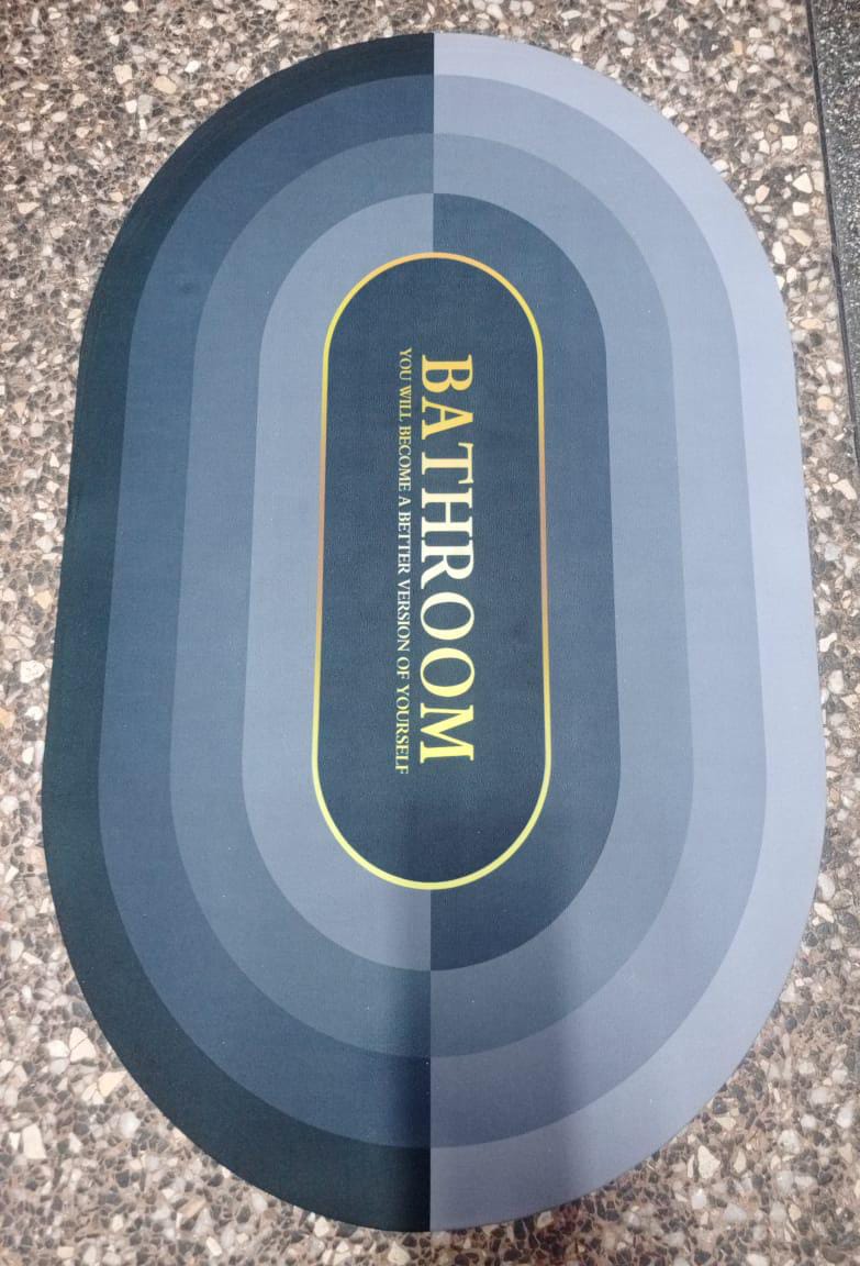 CLEARANCE OFFER Bathroom Anti-Slip Mat Rubber Underside Quick Drying Mat