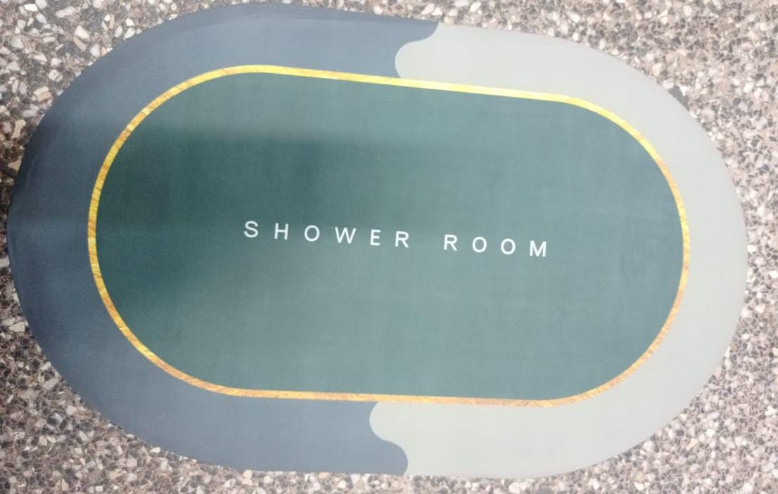 CLEARANCE OFFER Bathroom Anti-Slip Mat Rubber Underside Quick Drying Mat