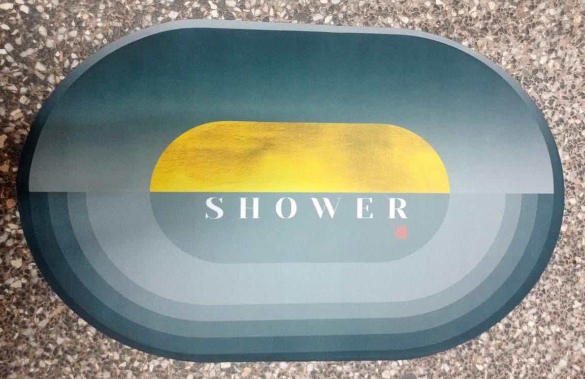 CLEARANCE OFFER Bathroom Anti-Slip Mat Rubber Underside Quick Drying Mat